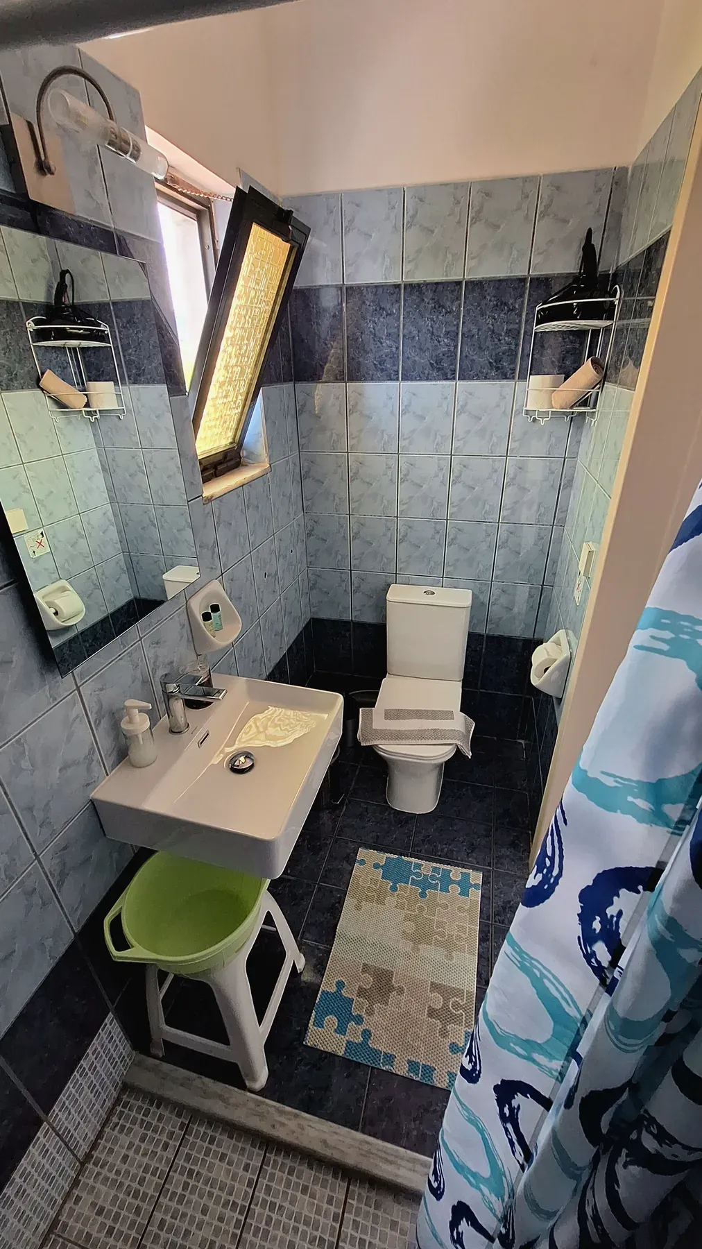 Private bathroom in Apartment 10 at Antzela Apartments