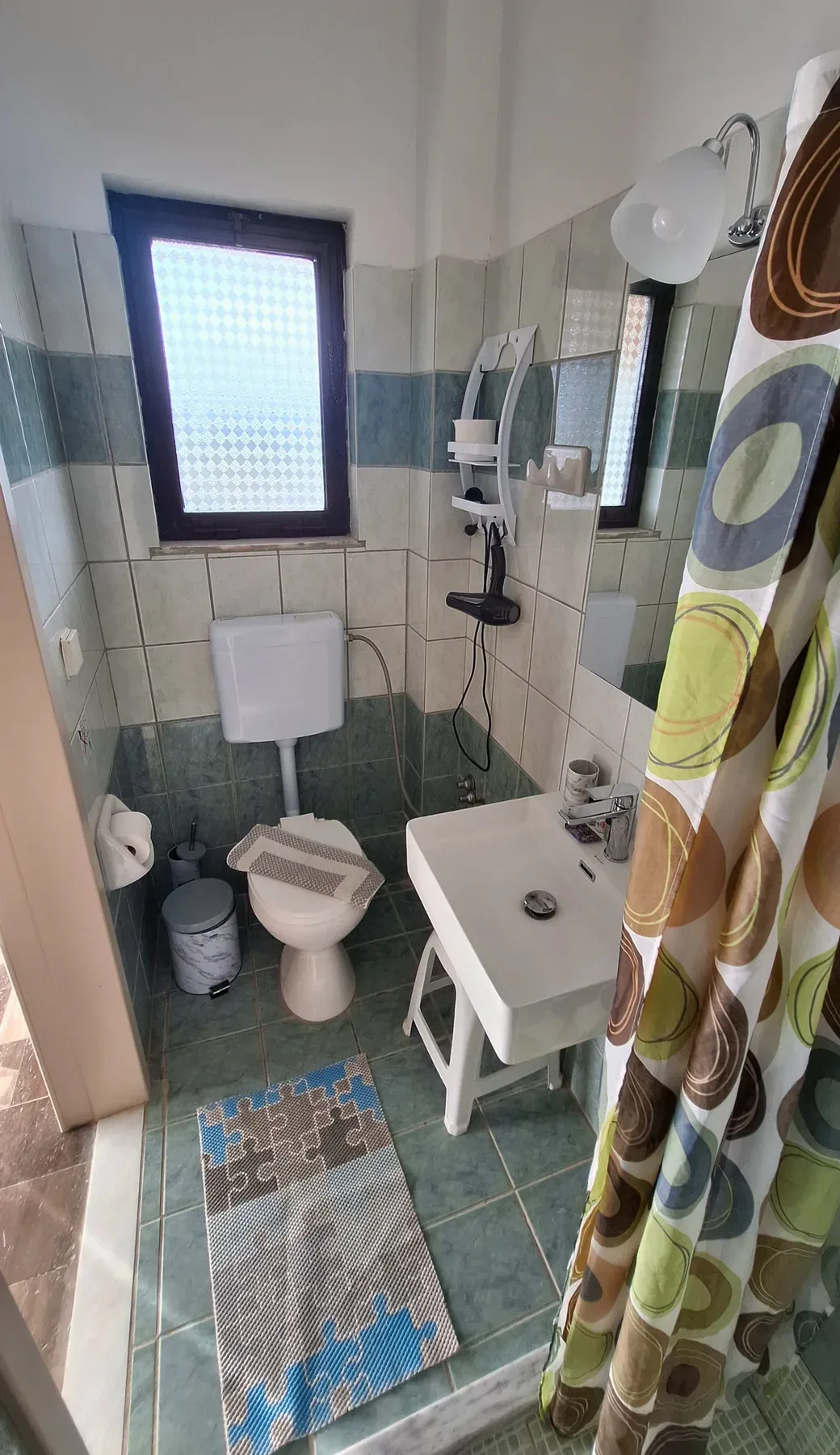 Private bathroom in Apartment 6 at Antzela Apartments