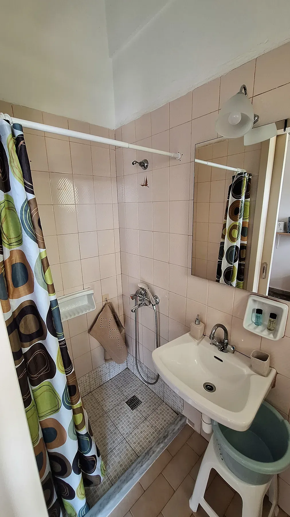 Private bathroom in Apartment 2 at Antzela Apartments
