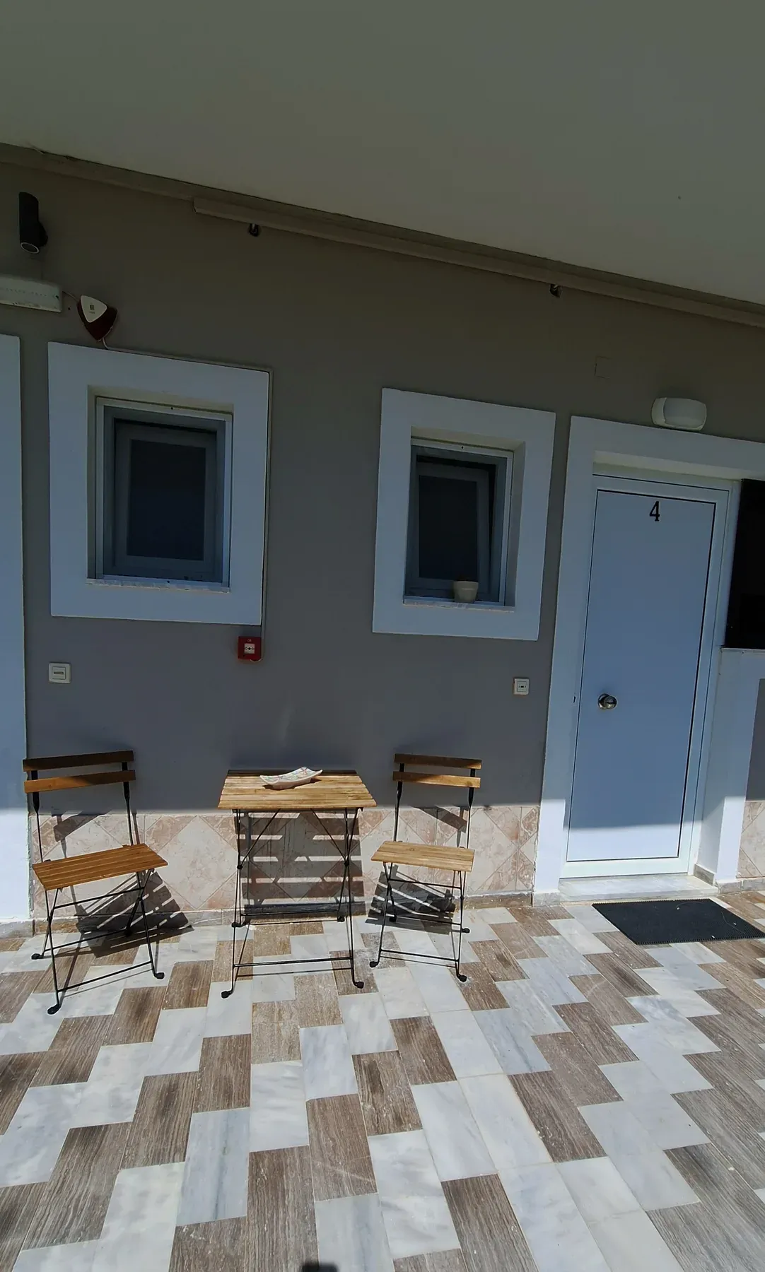 Apartment entrance in Apartment 4 at Antzela Apartments