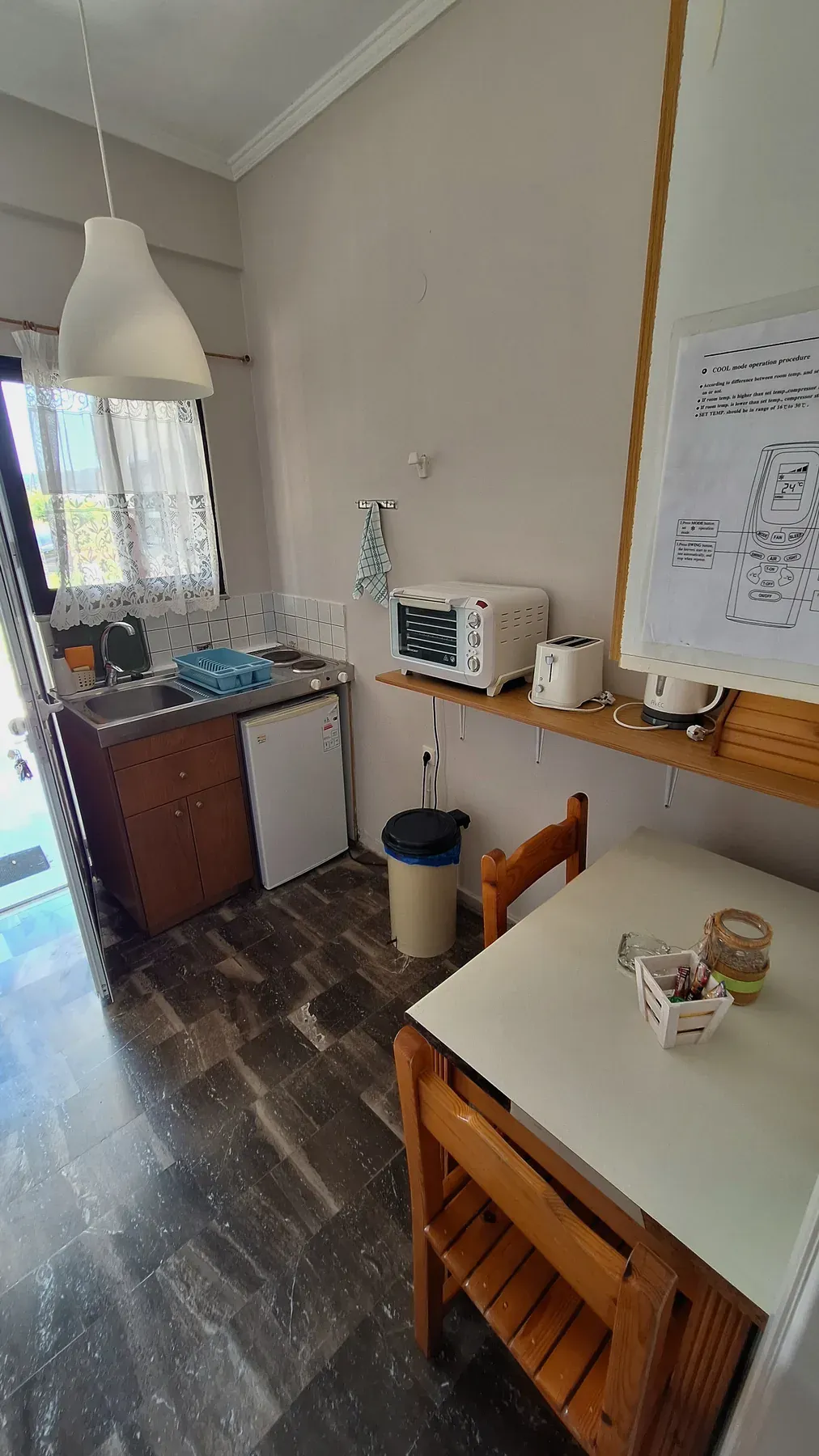 Kitchenette in Apartment 5 at Antzela Apartments
